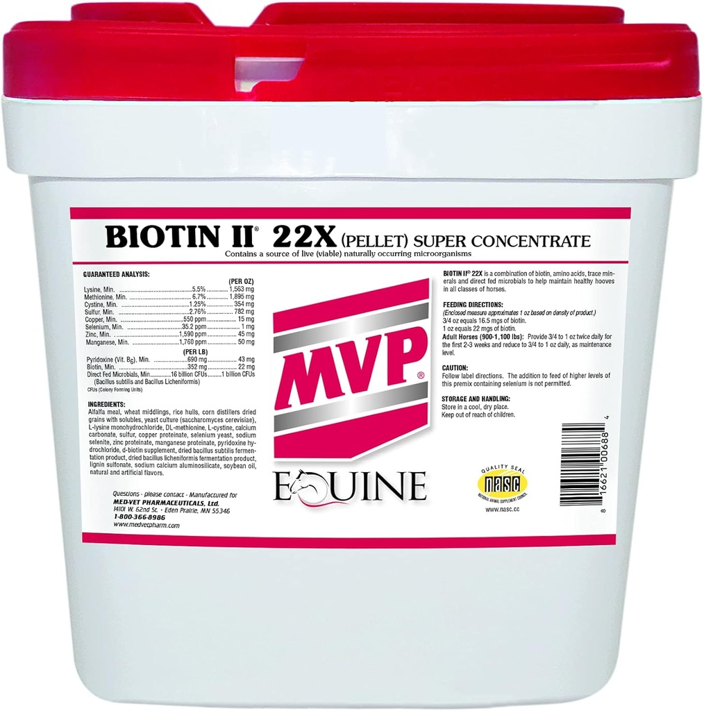 Biotina II 22X (35lb) Hoof Supplement for Horses
