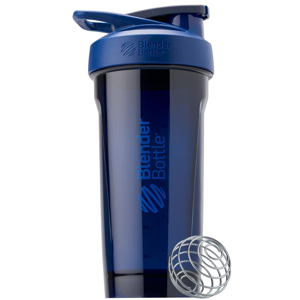 BlenderBottle Sport Shaker Bottle with Wire Whisk, 28-Ounce, Blue – Protein Shakes " Hydration for Athletes " Fitness Enthusiasts, Easy Mixing, Durable " Lid