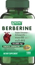 Berberine 12200mg con Ceylán Cinnamon Ashwagandha Vitamina D13 + Vitamina B12 Immune Heart Support - 75 Days Supply -150 Conde (Pack of 1)