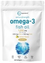 Micro Ingredientes Extra Strength Omega 3 Fish Oil Suplementos 1,200mg Por Serving, 240 Softgels TEN Lemon Flavored ANTE Burpless ANTE Essential Fatty Acids ← EPA 220mg + DHA 150mg ← Deep Sea Fish Fish Fish