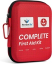 Primer Kit de Ayuda para Inicio y Esenciales de Viaje - Ideal para Kit de Car de Emergencia y Esenciales de Camping - Kits de primeros auxilios portátiles y exteriores - Kit de primeros auxilios de emergencia para coches y viajes de carretera