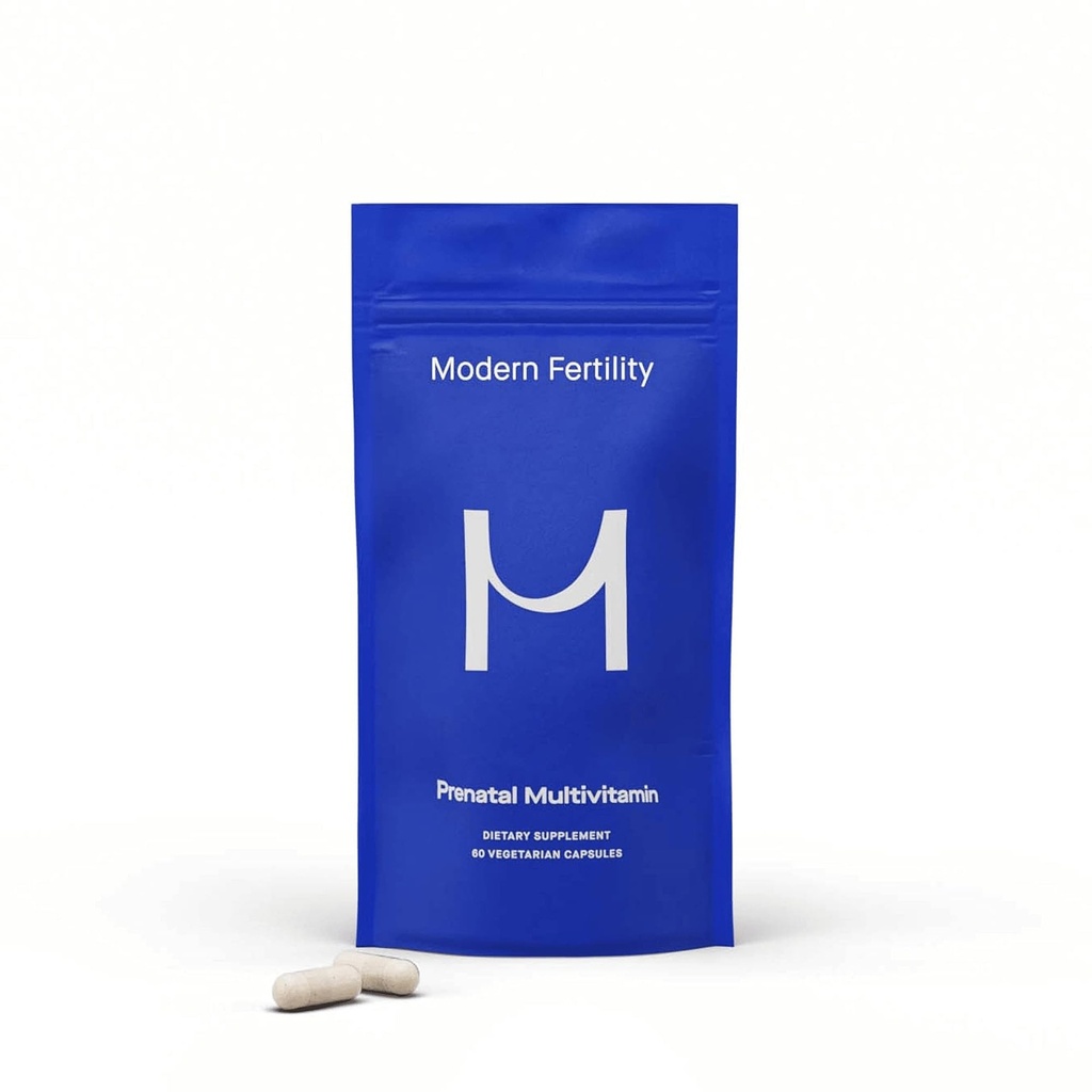 Modern Fertility Prenatal Multivitamínico ANTE Desarrollado con OB-GYNs, Contiene 12 Nutrientes Esenciales de Apoyo Antes, Durante y Después del Embarazo, Fuente de 30 días (60 cápsulas)