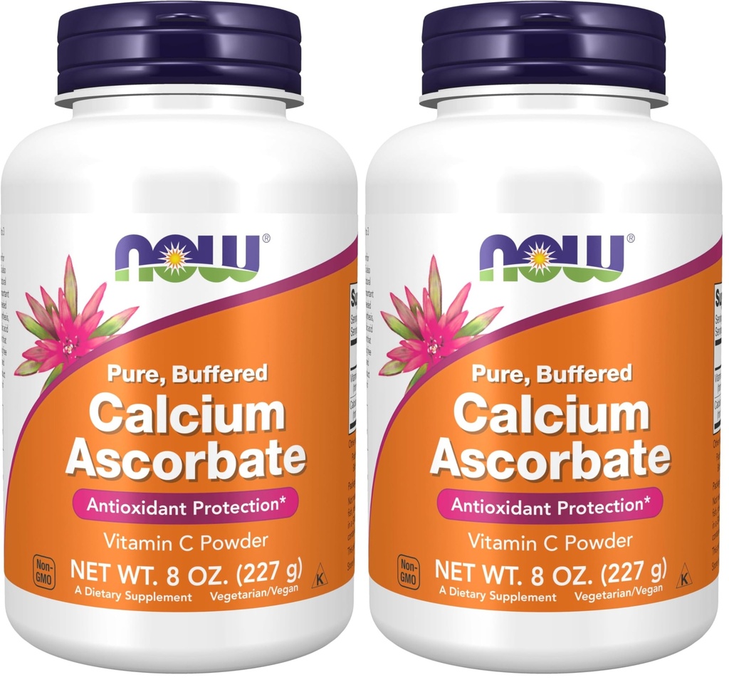 AHORA Suplementos, Calcio Ascorbate Powder, Buffered, Antioxidant Protection*, 8-Ounce (Pack of 2)