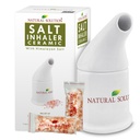 Solución natural de cerámica rosa, limpia el sistema respiratorio grande para la alergia, el alivio del asma y otras condiciones respiratorias , Salt Inhaler, 1 cuenta
