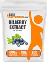 BulkSupplements.com Polvo Extracto de Bilberry - Suplemento Extracto de Bilberry, Suplemento Herbal - Vegan & Glulten Gratis, 500 mg por Serving, 100g (3.5 oz) (Pack of 1)