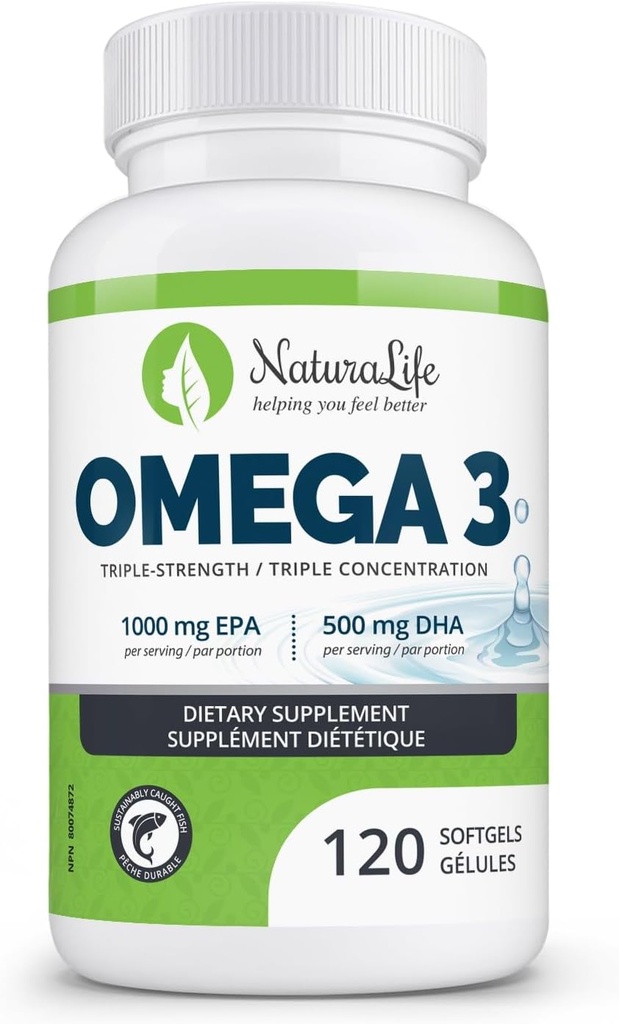 Triple fuerza omega 3 cápsulas de aceite de pescado vivieron alta EPA & DHA  durable 1000mg  durable 100% natural ácidos grasos esenciales