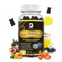 Black Seed Oil &amp; Sea Moss Gummies ← Irish Sea Moss Gummy with Ashwagandha, Black Seed Oil, Elderberry, Turmeric, Vitamin D3, C, Zinc - Support Immunity, Joints, Digestion, Hair Growth - 60