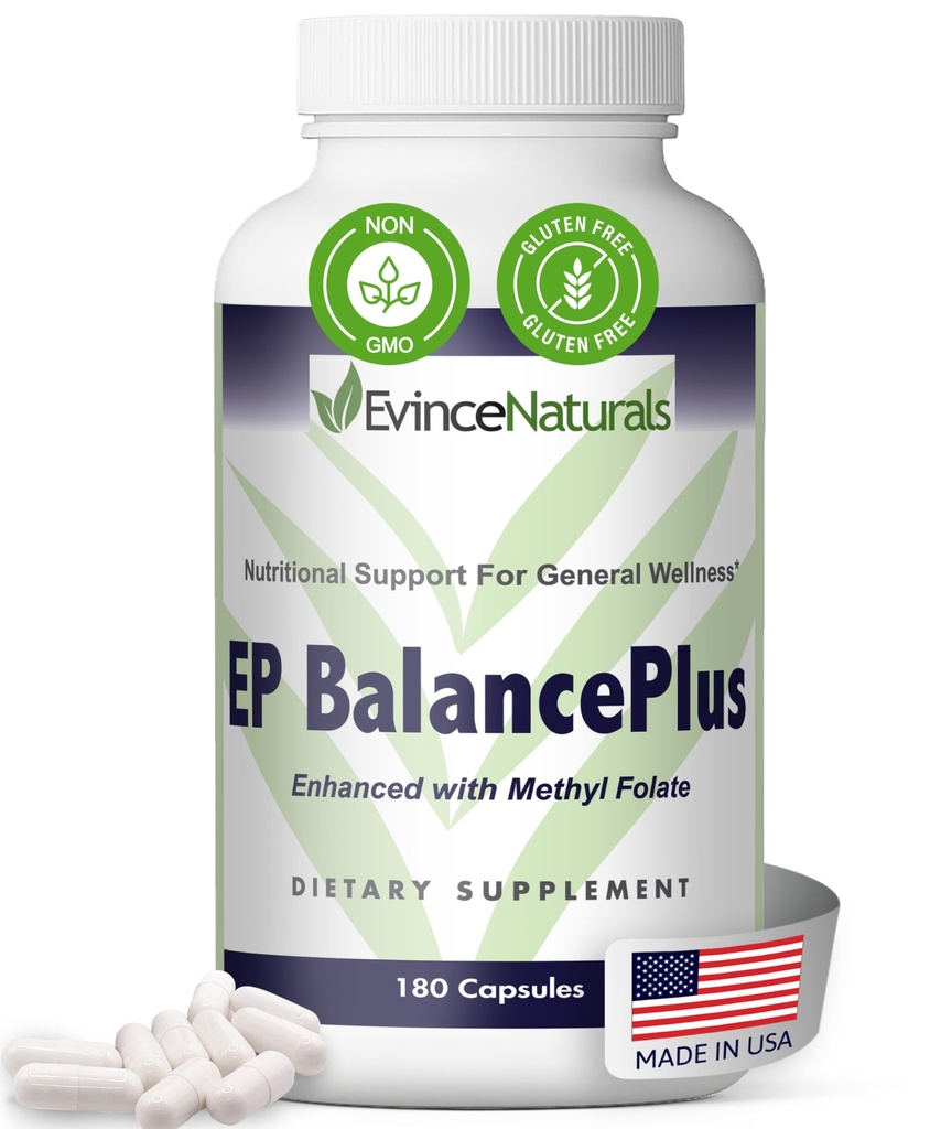 EP BalancePlus Multivitamínico para Adultos - Multivitamínico para Mujeres con Vitaminas y Minerales - Metil Folate " Aminoácidos para Apoyo Nutricional - Suplemento General de Bienestar, 180 cápsulas