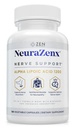 Zen Nutrients NeuraZenX Nerve Support & Peripheral Neuropathy Support Supplement with 1200mg Alpha Lipoic Acid (ALA), Benfotiamine, L-Carnitine y Turmeric