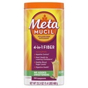 Metamucil Fiber, 4-en-1 Psyllium Fiber Supplement, Sugar Free Powder, Unflavored Drink, 114 Servings (Packaging May Vary)