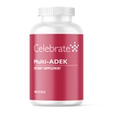 Celebrar vitaminas Multi ADEK, Iron Gratis – Multivitaminas Bariatric diarias, alto nivel de vitaminas A, D, E, K &amp; B12 para pacientes de cirugía de conmutación duodenal (180 cápsulas)