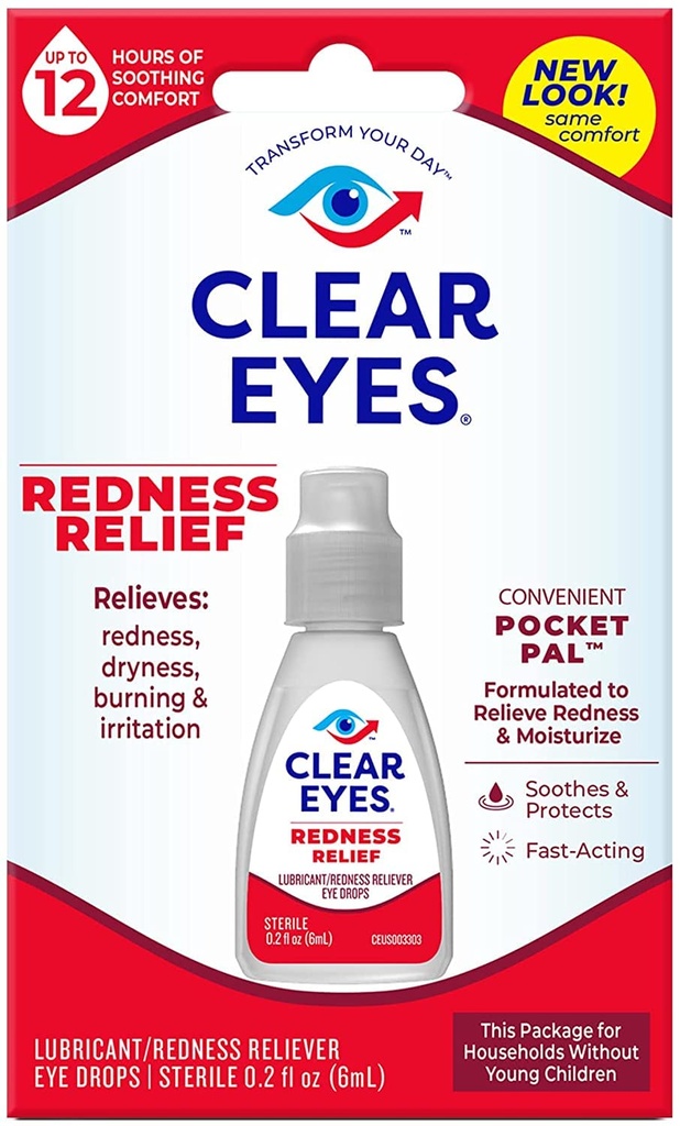 Ojos claros Redness 12hr de alivio Ojo gotas - 0.2oz