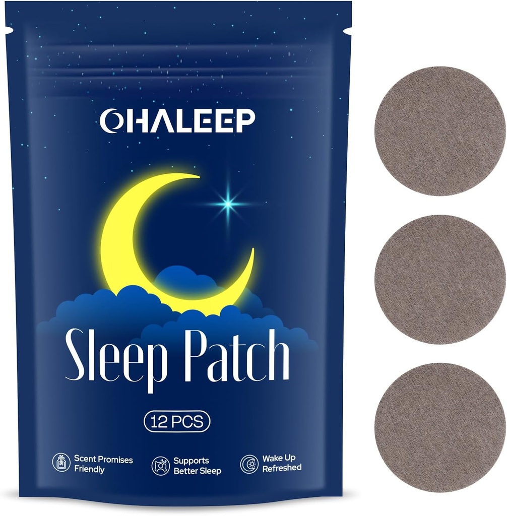 Patch de sueño Portable y cómodo, Patches de sueño para adultos Estrangulamiento Extra Refrescado, 12 Patches