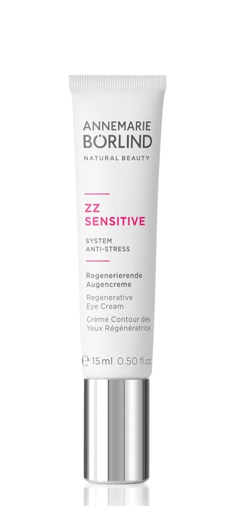 ANNEMARIE BÖRLIND – ZZ SENSITIVE Regenerative Eye Cream – Con Vitamin C + E y Meadowfoam Extract para fortalecer la barrera natural de la piel y la piel de soothe - Paso 5 de 5-0.5 Oz