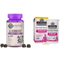 Garden of Life Organics Elderberry Gummies for Adults &amp; Kids - Immune Support Supplement with Organic Fruit " , Dr. Formulated Women's Probiotics Once Daily, 16 Strains, 50 Billion, 30 Capsules