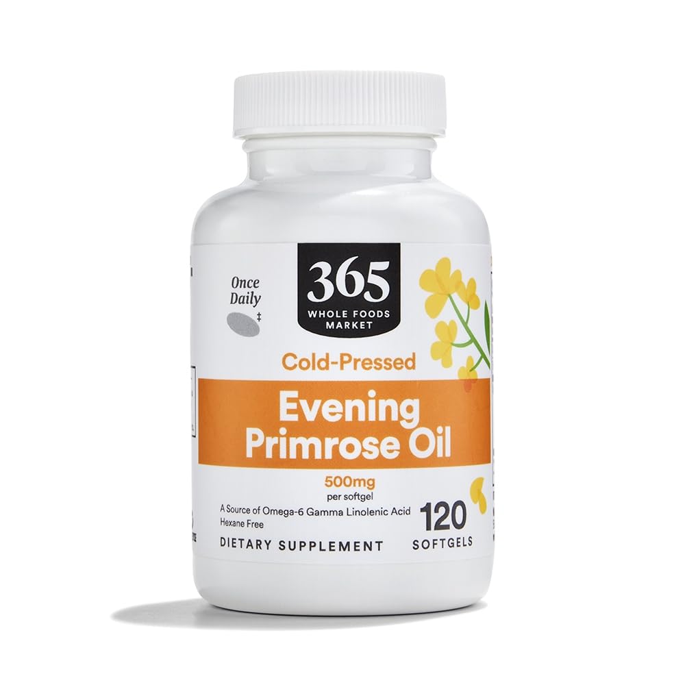 365 por Whole Foods Market, Evening Primrose Oil 500 mg, 120 Cuenta