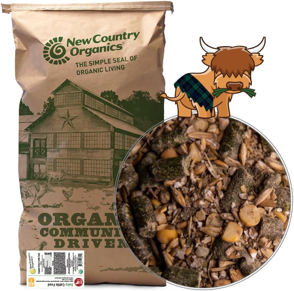 Nuevos Orgánicas del País Silenciosos Alimentados para la Cattle de Dairy ← Soy-Free &amp; Corn-Free Silencio 16% Protein ← Certified Organic and Non-GMO ← 40 lbs