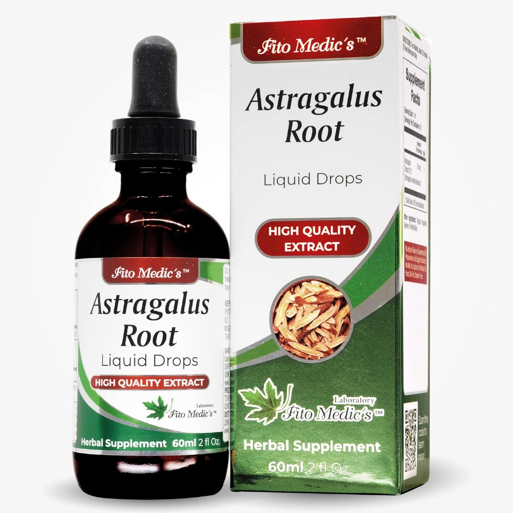 FITO MEDIC's Lab - Astragalus Extract-Promotes Global Health, from - Astragalus Root - Ultra alta Absorción, Alcohol Free.