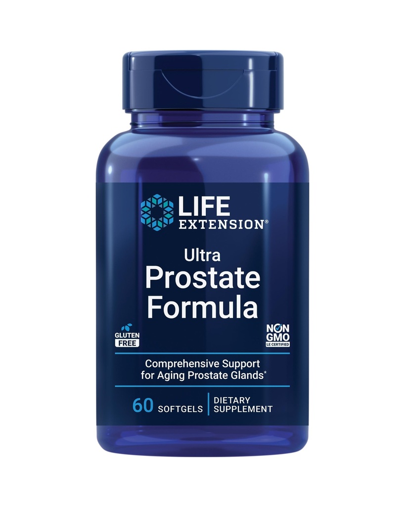 Life Extension Curcumin Turmeric " Ultra Prostate Formula con Saw Palmetto, 60 cápsulas " 60 Softgels Bundle
