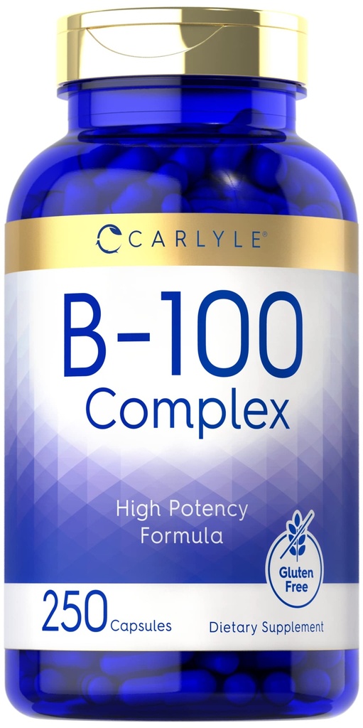 Carlyle B-100 Complejo Vitamina tención 250 cápsulas