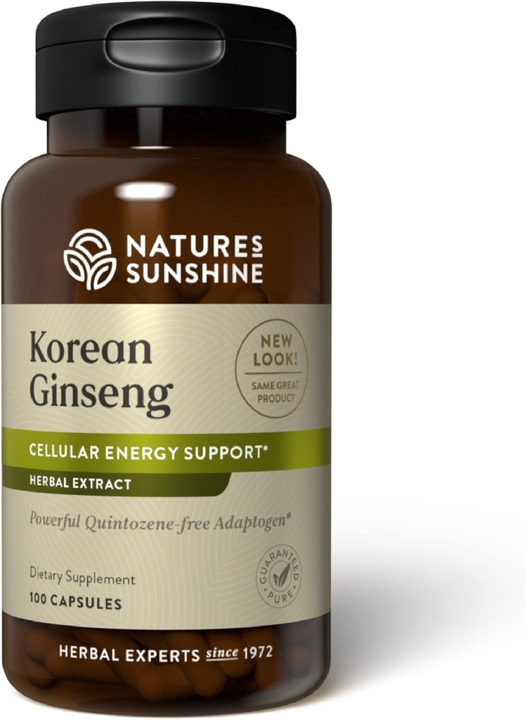 Sunshine Ginseng, coreano, 100 cápsulas