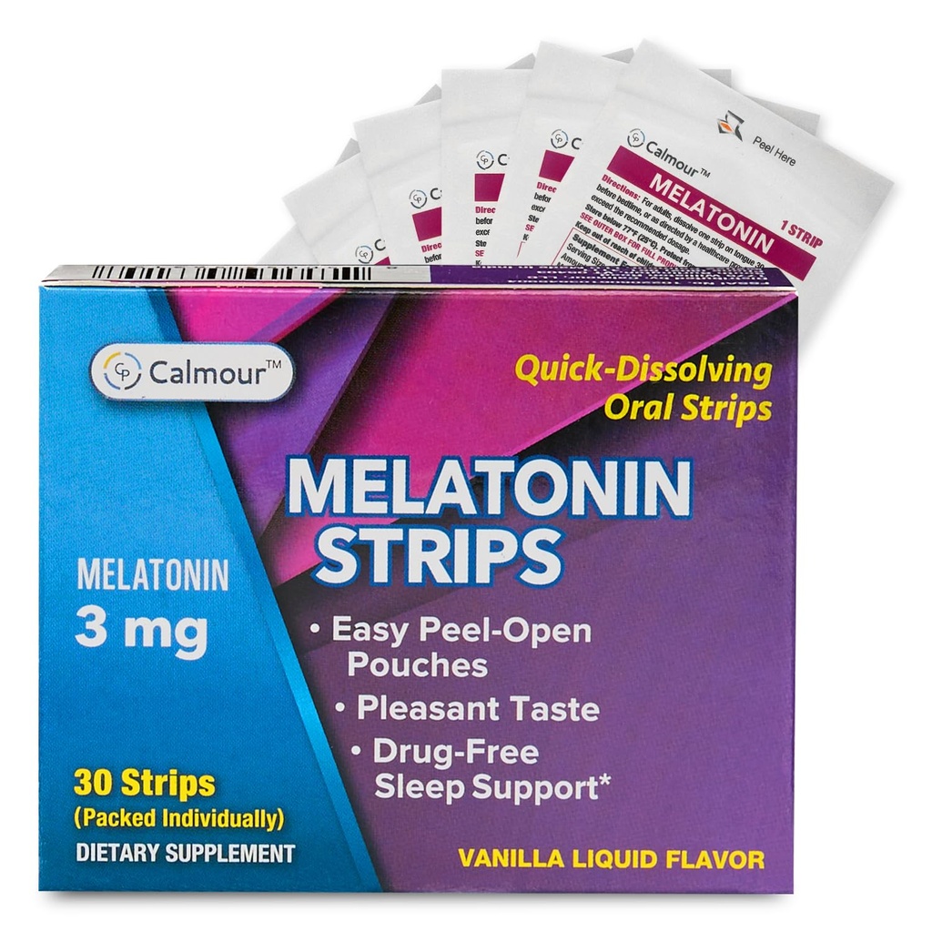 30 Oral Sleep Strips ← Quick-Dissolving 3mg Melatonin Strip  Obras más rápidas que las Gummies ← Relajar Suplementos Napping latitud The Ultimate Sleeping Aid for Better Rest and Eye Health