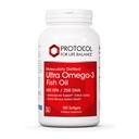 Protocolo Ultra Omega-3-500mg EPA &amp; 250mg DHA - Fish Oil for Brain Support, Heart &amp; Nervous System Health* - EPA DHA Omega Supplement - Non-GMO & Halal - 180 Softgels