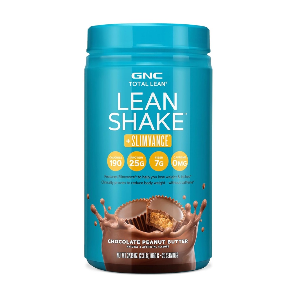 GNC Total Lean Shake + Slimvance Caffeine Gratis - Chocolate Peanut Butter (20 Servings)