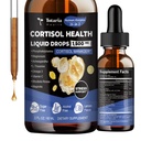 Totaria cortisol Suplemento Liquid Drops Hormon Balance para Mujeres Hombres con Complejo Magnesio,Ashwagandha,Rhodiola Rosea,L Theanine,Phosphatidylserine Suplementos Mood, Focus, Sleep Support 2 FL.OZ