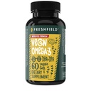 Vegan Omega 3 DHA: Algae Oil, Most Reviewed, Carrageenan Free, Sustainable, Tested, No Heavy Metals, Fish Oil Alt, Plant Based Omega. Apoya Corazón, Cerebro, Salud Conjunta w/DPA