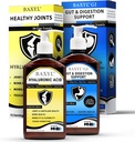 BAXYL &amp; BaxylGI Bundle Pack - (6 fl oz Cada uno) - Hyaluronic Acid Joint Supplement & Hylarunonan Amaferm Prebiotic Digestive Supplement.