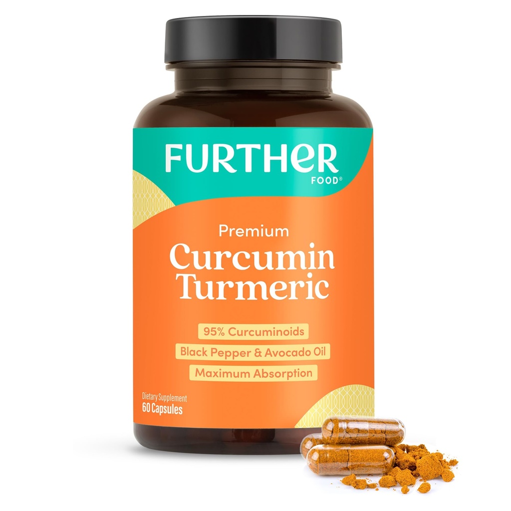 Tormérica de Curcumina Premium de Alimentos, Fuerza Máxima, 500 mg, 60 cápsulas