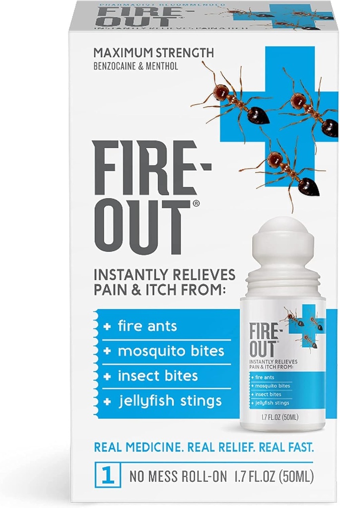 Instant First Aid Doin Relief from Fire Ant Stings and Bug Bites, 1.7 Ounce Roll-On