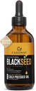 Aceite de semilla negra orgánica CARAWAY - Aceite de Nigella Sativa prensada en frío - Puro y sin refinar - Rico en Thymoquinone para soporte de inmune, cuidado del cabello y la piel