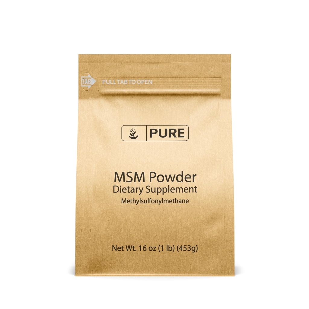 PURE ORIGINAL INGREDIENTES Methylsulfonylmethane (1lb) MSM, Natural Sulfur Dietary Supplement