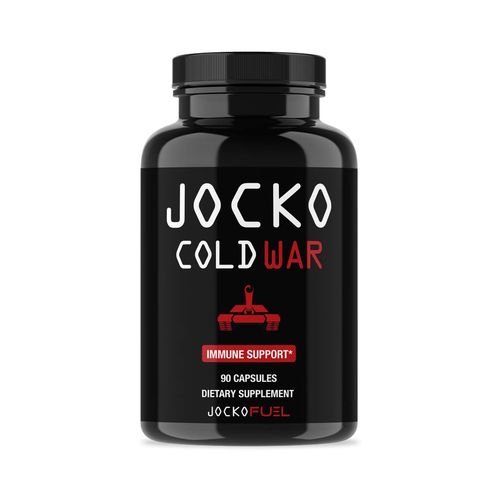 Jocko Fuel Immune Support Supplement - Elderberry with Zinc &amp; Vitamin C for Adults - Immune Defense with Vitamin C, D3, Superfoods, Herbs, & Minerals (90 Capsules)