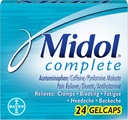 Midol Menstrl Glcap Tamaño 24s Midol Maximum Strength Menstrual Complete Pain Relief