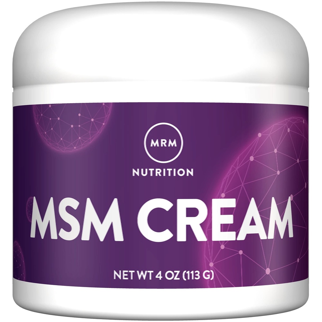 Crema MSM MRM con vitamina A " D -- 4 Oz.