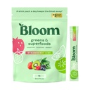 Bloom Nutrition Superfood Greens Powder, Enzymes Digestivos con Probióticos y Prebióticos, Gut Health, Bloating Relief for Women, Chlorella, Green Juice Mix w Beet Root Powder, 60 SVG, Strawberry Kiwi