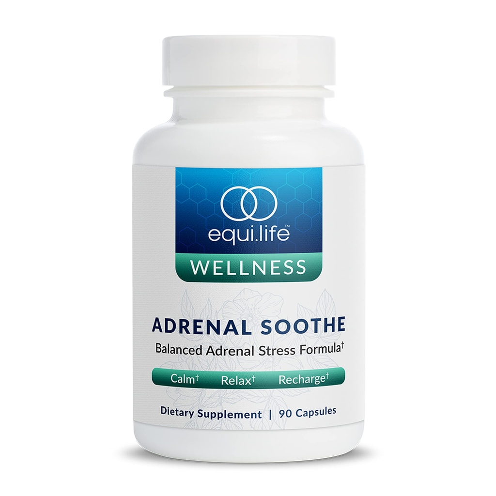 Equilife Herbal Support Suplemento con Ashwagandha y L-Theanine, Diseñado para el bienestar general diario, Suplementos para hombres &amp; mujeres, Gluten Free, Vegan, Dairy Free, Non GMO, 90 cápsulas