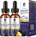(2 Pack) Shilajit for Men ' Women, 16-in-1 Liquid Shilajit Drops, Trace Minerals, Ginseng, Turmeric, Ashwagandha, Immune Support, Energy Boost & Joint Health, 2 FL. Oz