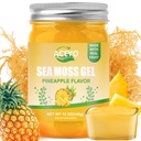 ACEYO (12 OZ Irish Sea Moss Gel Raw Vegan Pineapple Flavor 102 Vitaminas y Minerales Wild Harvested Non-GMO Immune Defense Booster Thyroid Digestive Support