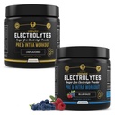 MMA Nutrition HRDWRK 100 Servings Keto Electrolytes Powder Hydration Sugar Free - Electrolyte Powder to Boost Endurance " Reduce Fatiga with Electrolytes Suplemento - Unflavored " Blue Raspberry Set