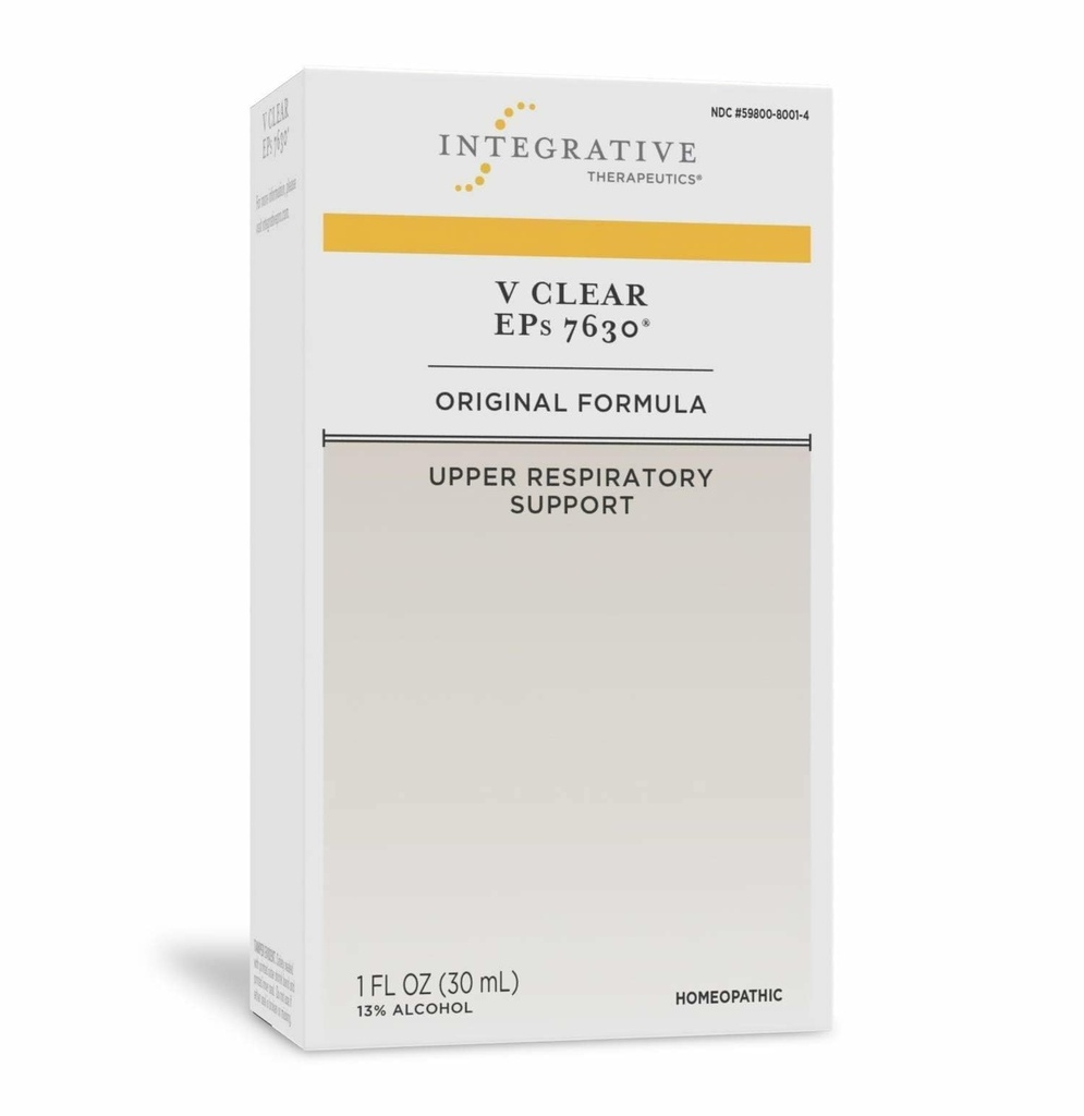 Terapéutica integrada V EPs transparentes 7630 gotas - Alivio de la incomodidad de Throat, Nasal > Irritaciones bronquiales - Soporte respiratorio superior durante el frío común para niños 12+ y adultos - 1 fl oz