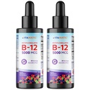Vitamatic 2 Packs Fast Acting Liquid Vitamin B12 5000 mcg (Methylcobalamin) - Natural Berry Flavor - Suplemento Sublingual - Faster Absorption - 2 OZ