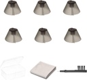 6 Cuentas GN Resound Seguro Fit Hearing Aid Domes for Standard Receiver BTE Hearing Amplifier Ear Tips Domes