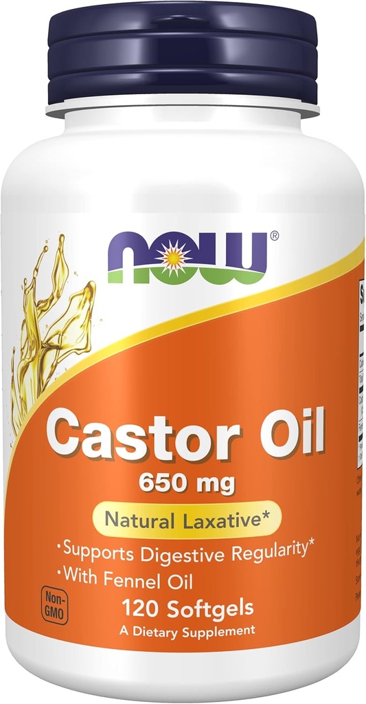Aceite de Castor 650mg 120 Softgels (Pack of 2)