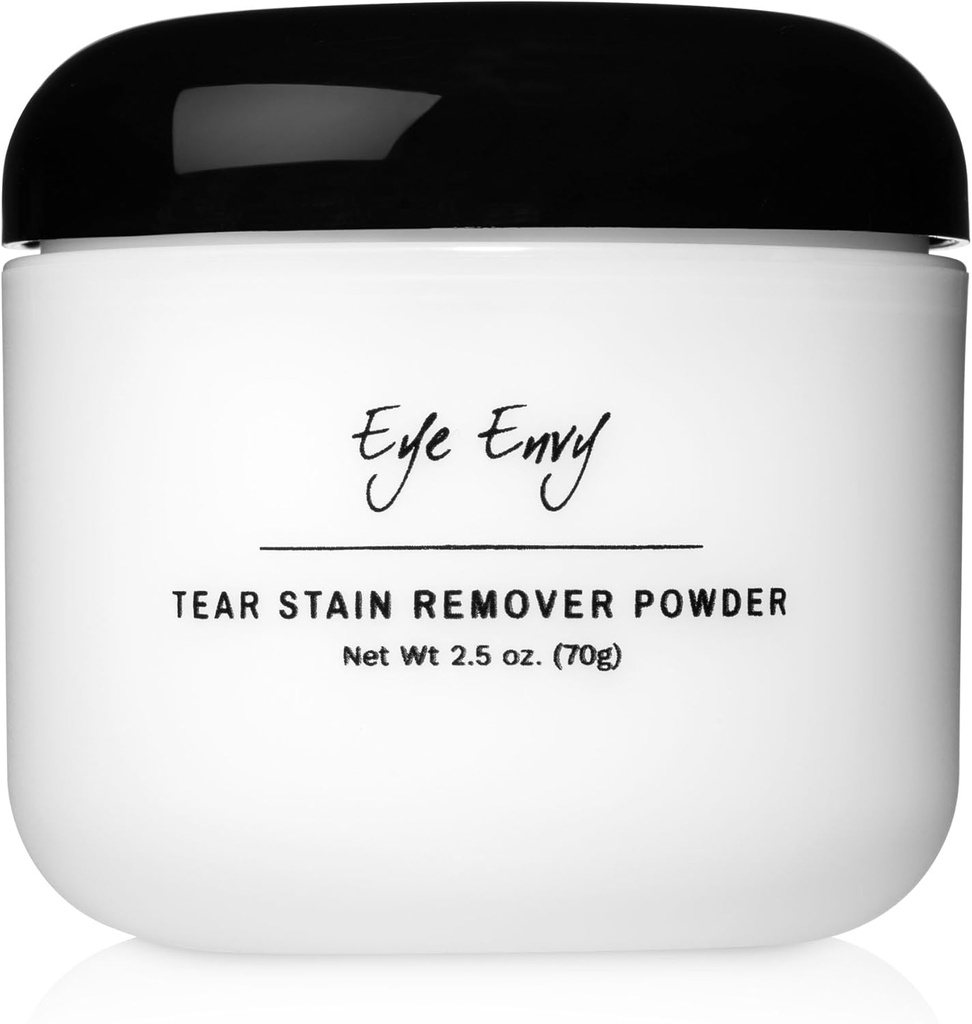 Ojo Envidio Tear Stain Remover Polvo para perros y gatos. 100% natural, seguro. Aplicar alrededor de Ojos. Absorbs y Repels Tears. Mantiene la zona seca. Hecho en los EE.UU. (2.5 oz)