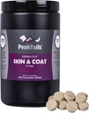Kala Health PeakTails Skin &amp; Coat Support for Dogs – 150 Chewable Tablets with MSM, Fish Oil, Omega-3 &amp; Omega-6 – Supports Healthy Skin, Shiny Coat