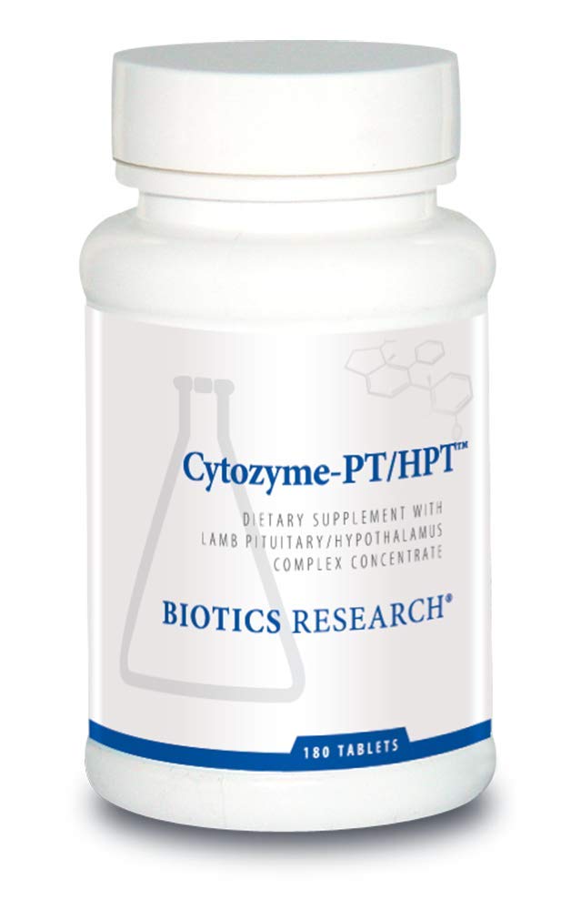 Biotics Research Cytozyme PT HPT Lamb Pituitary Hypothalamus Complex, Supports Function of The Pituitary Gland and Hypothalamus, Adrenal Health, Brain Boost 180 Tablets